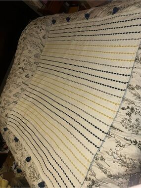 Max Studio Home Boho Woven Tassel Throw Blanket 50x60